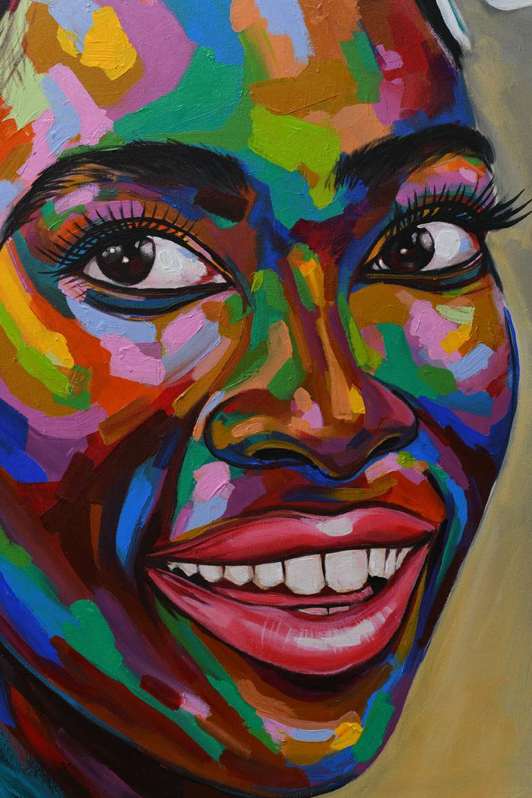 Original Art Deco People Painting by Damola Ayegbayo