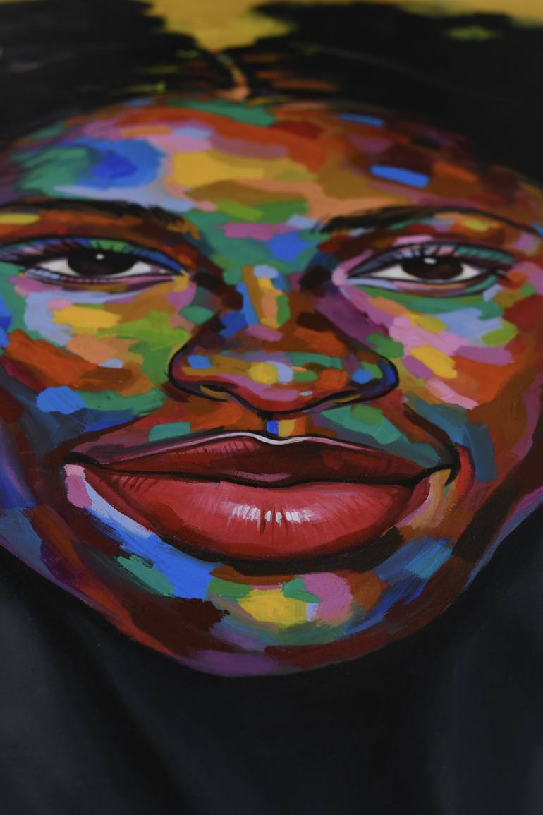 Original Art Deco People Painting by Damola Ayegbayo