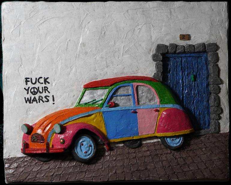 Print of Pop Art Automobile Sculpture by brulote art