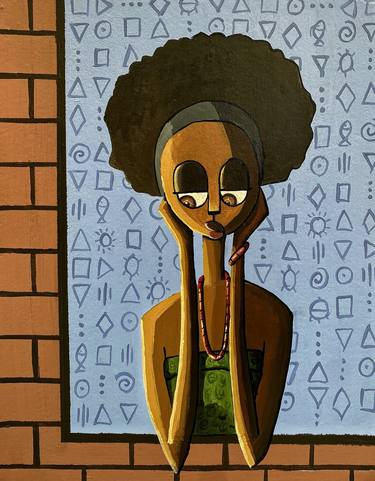 Print of Abstract Women Paintings by Jonathan Aigbe