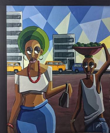 Original Conceptual Abstract Paintings by Jonathan Aigbe