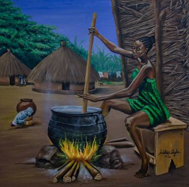 Print of Culture Paintings by Jonathan Aigbe