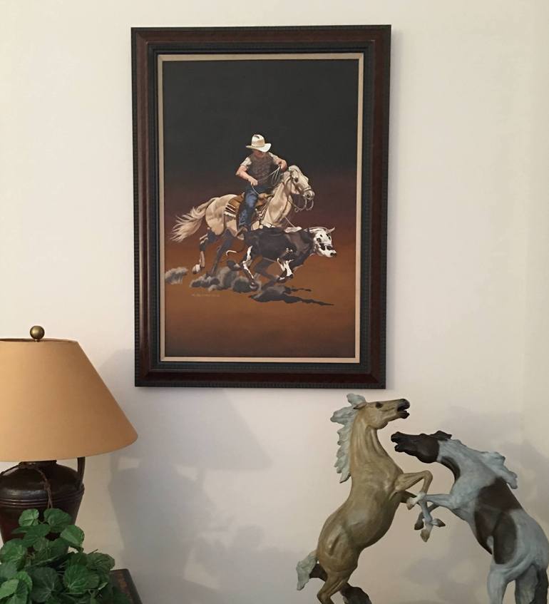 Original Figurative Horse Painting by Hugh Blanding