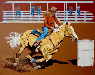 Print of Figurative Horse Paintings by Hugh Blanding