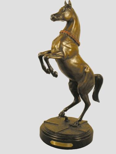 Original Figurative Horse Sculpture by Hugh Blanding