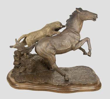 Original Figurative Horse Sculpture by Hugh Blanding