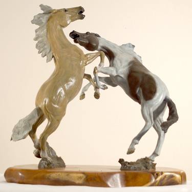 Original Figurative Horse Sculpture by Hugh Blanding