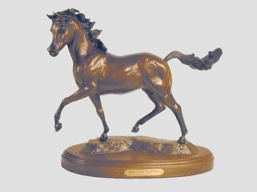 Original Figurative Horse Sculpture by Hugh Blanding