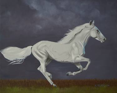 Print of Figurative Horse Paintings by Hugh Blanding