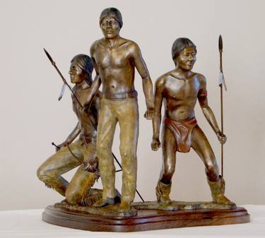 Original Figurative People Sculpture by Hugh Blanding