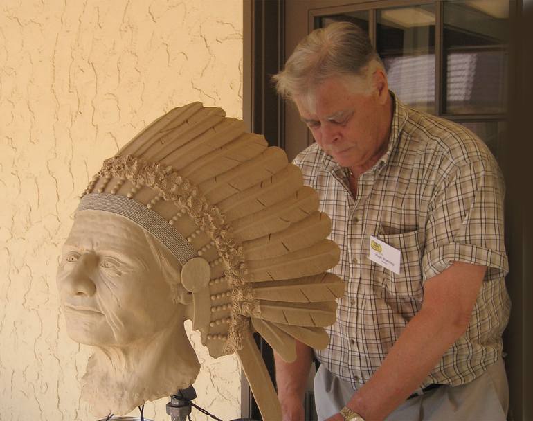 Original Figurative People Sculpture by Hugh Blanding