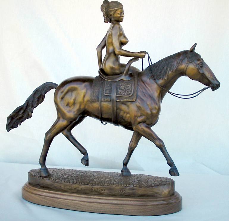 Original Figurative Horse Sculpture by Hugh Blanding