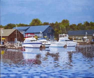 Print of Figurative Boat Paintings by Hugh Blanding