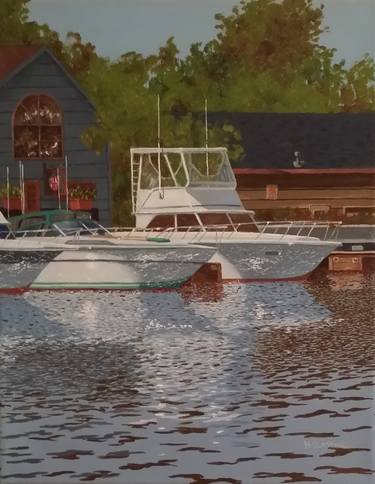 Print of Realism Boat Paintings by Hugh Blanding