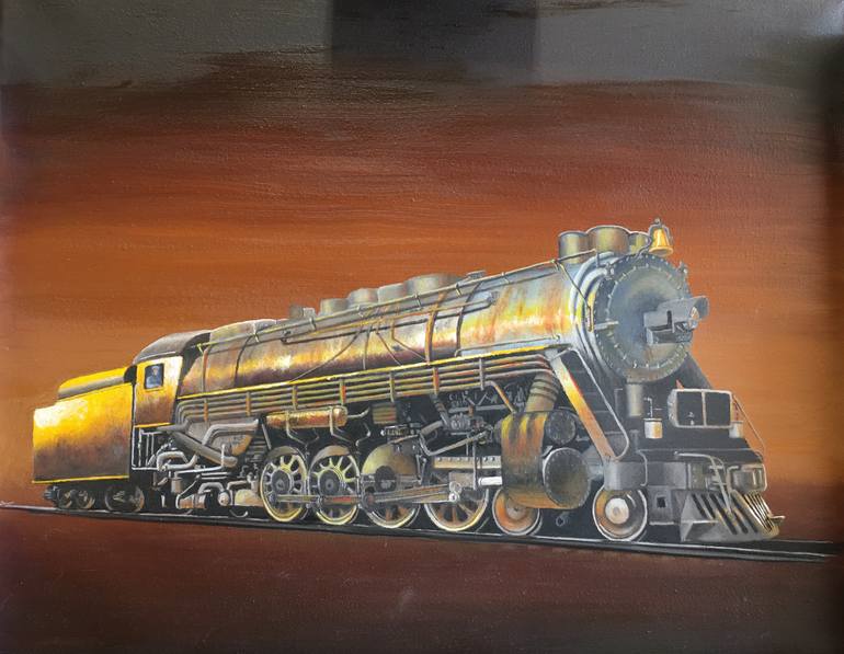 Original Figurative Transportation Painting by Hugh Blanding