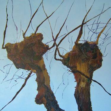 Original Fine Art Tree Paintings by Aga Kubiak