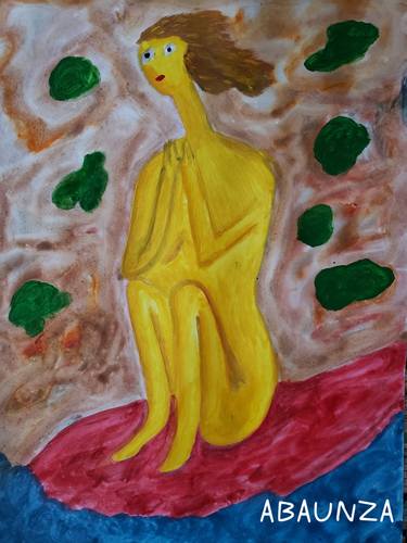 Original Conceptual Abstract Painting by Eduardo Abaunza