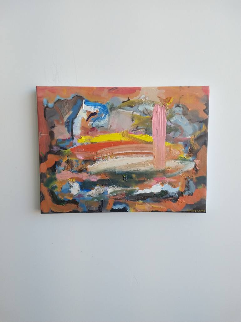Original Abstract Expressionism Abstract Painting by Tyrone Layne