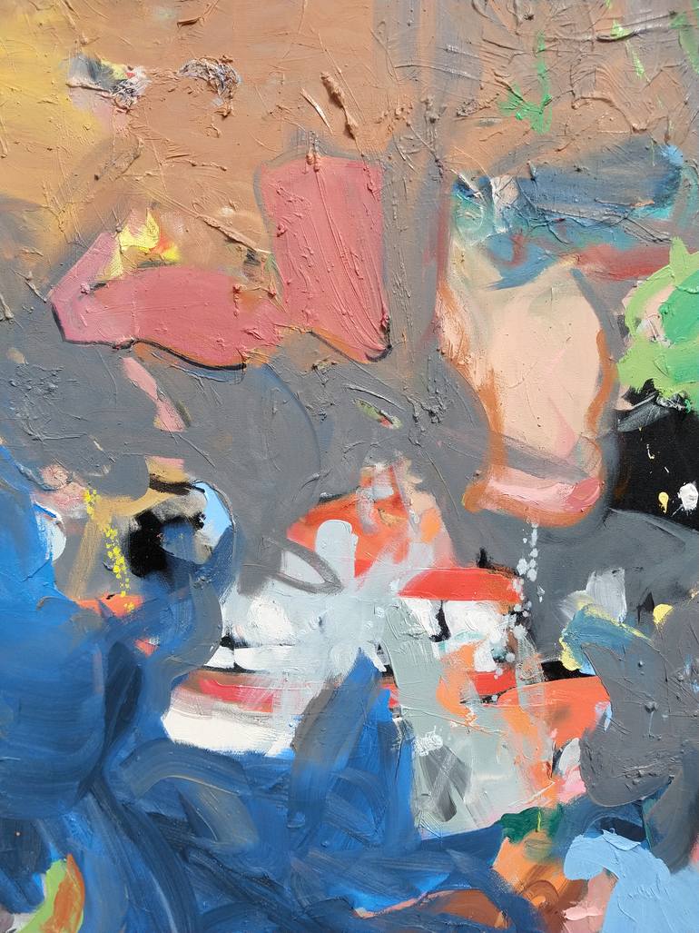 Original Abstract Expressionism Abstract Painting by Tyrone Layne