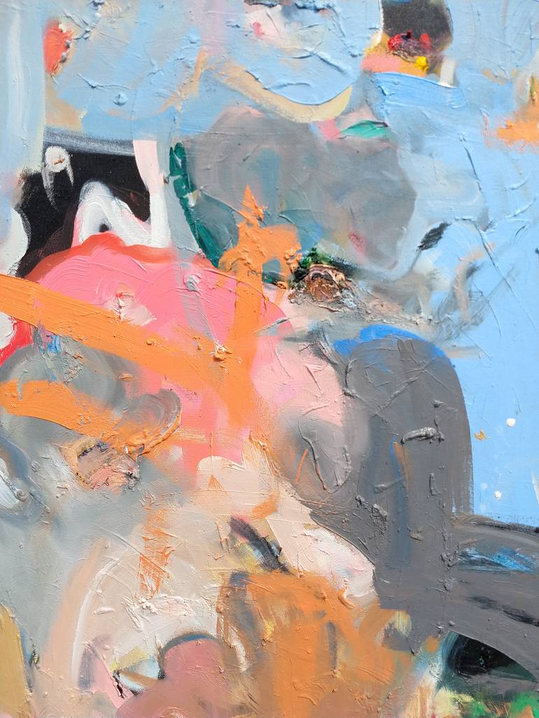Original Abstract Expressionism Abstract Painting by Tyrone Layne
