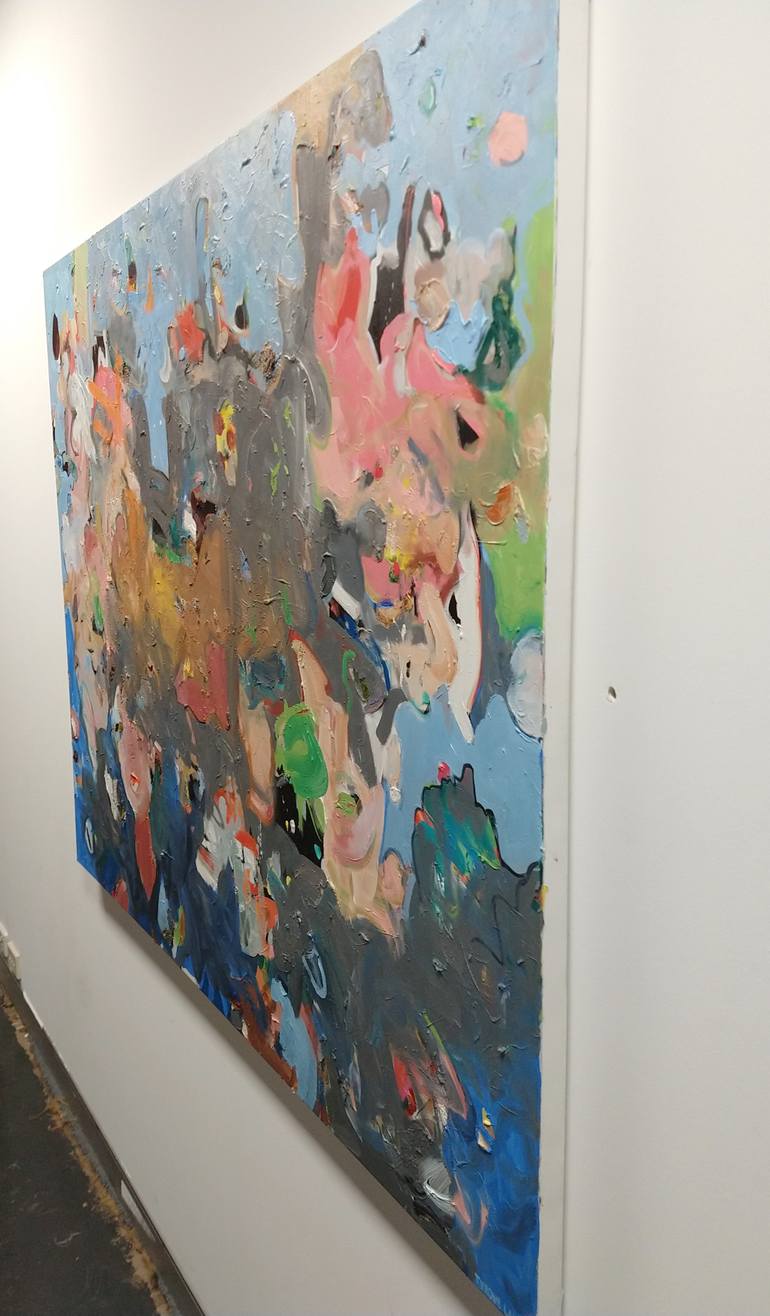 Original Abstract Expressionism Abstract Painting by Tyrone Layne