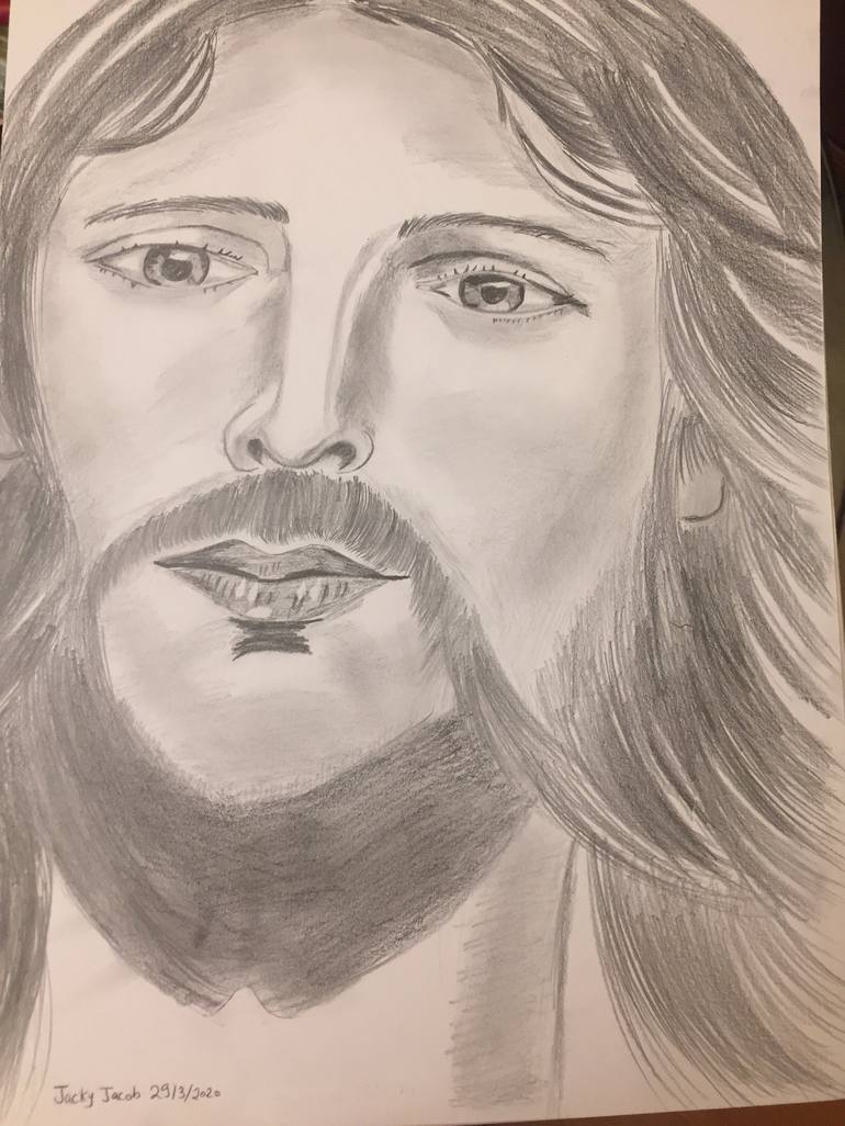 Jesus Christ Drawing by Jackline Yacoub | Saatchi Art