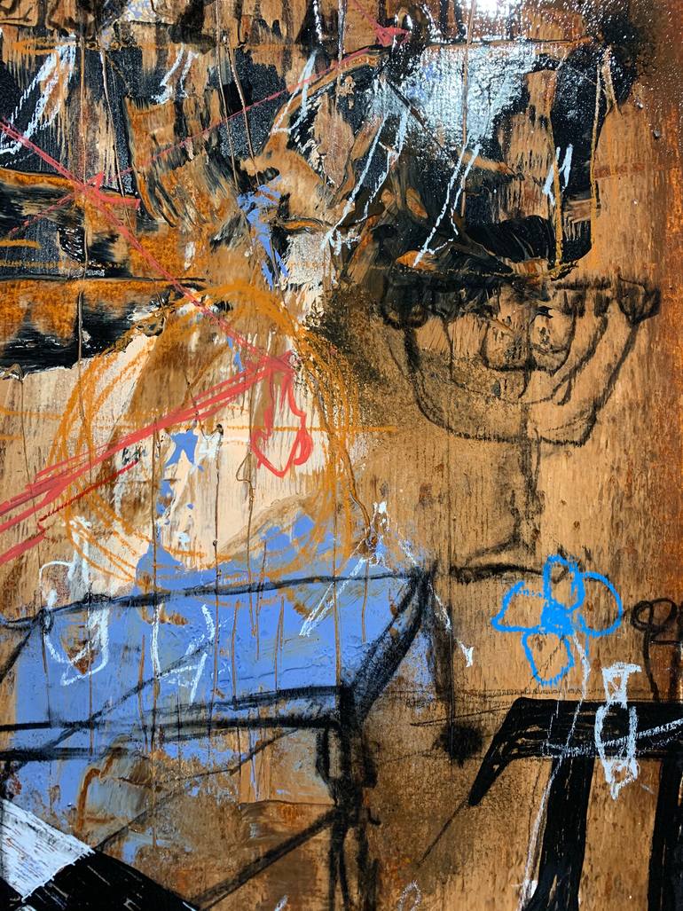 Original Abstract Expressionism Abstract Painting by Özgür Özatay