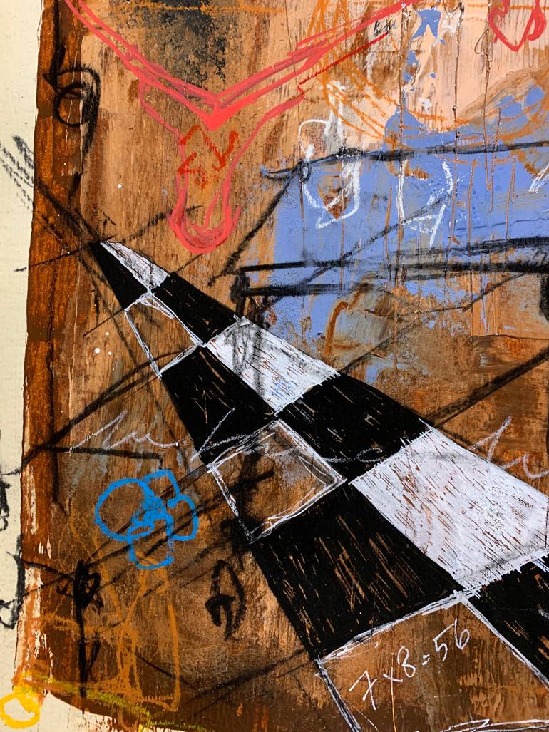 Original Abstract Expressionism Abstract Painting by Özgür Özatay