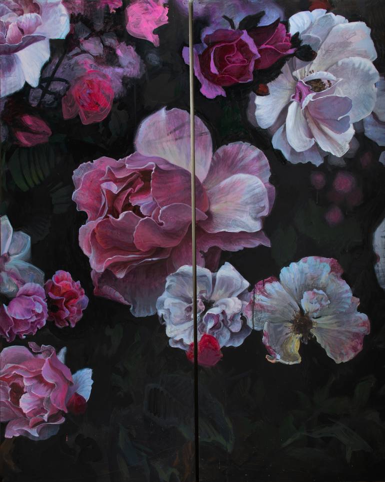Original Floral Painting by Hannah Barlag