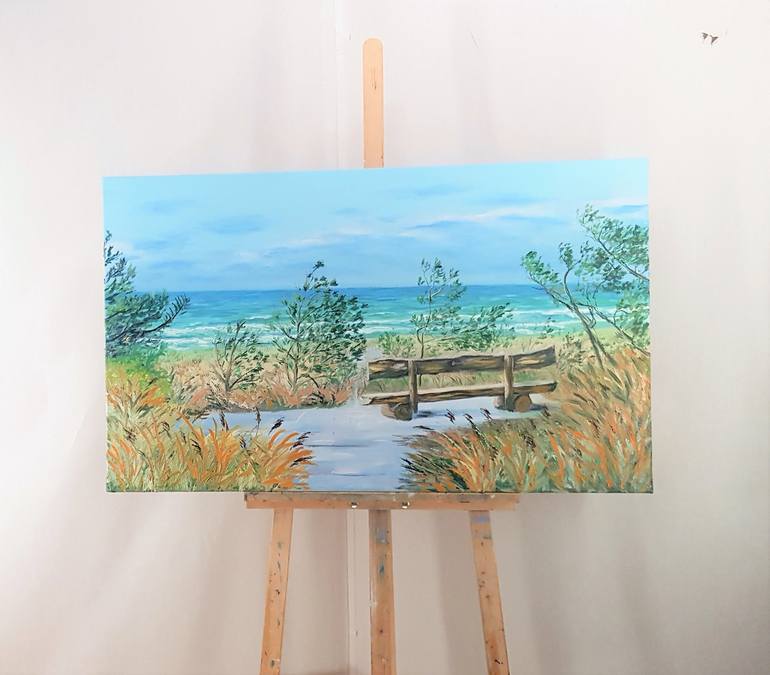 Original Fine Art Landscape Painting by Mantas Naulickas