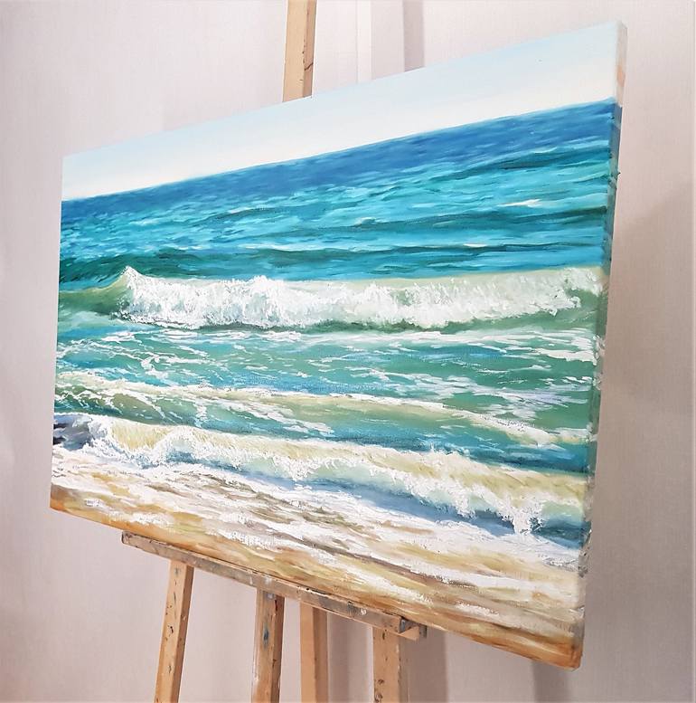 Original Seascape Painting by Mantas Naulickas