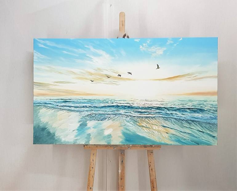 Original Seascape Painting by Mantas Naulickas