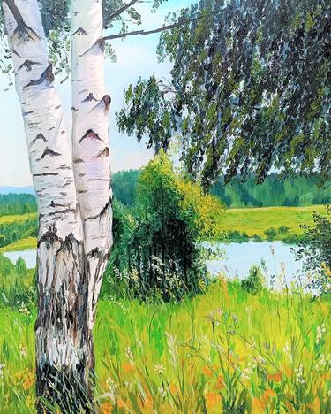 Original Fine Art Landscape Paintings by Mantas Naulickas