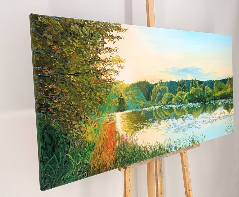 Original Photorealism Landscape Painting by Mantas Naulickas