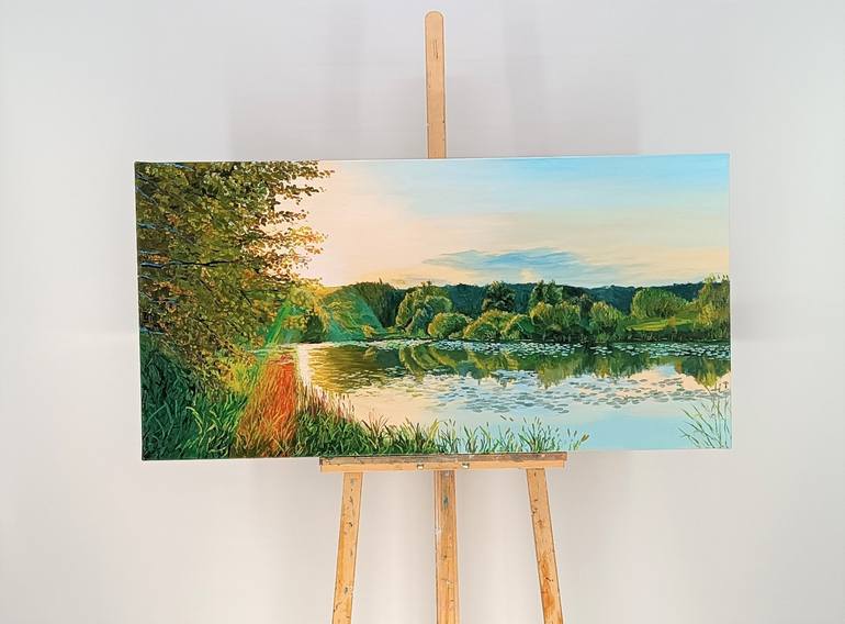 Original Photorealism Landscape Painting by Mantas Naulickas