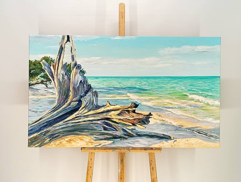 Original Contemporary Seascape Painting by Mantas Naulickas