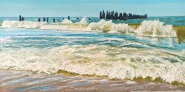 Print of Photorealism Seascape Paintings by Mantas Naulickas