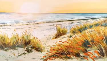 Print of Fine Art Seascape Paintings by Mantas Naulickas