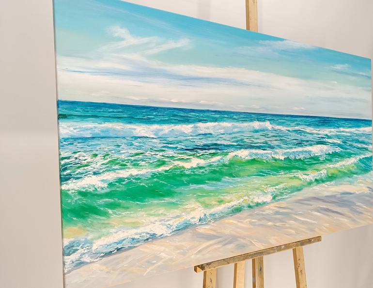 Original Contemporary Seascape Painting by Mantas Naulickas