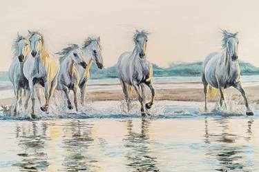 Original Realism Horse Paintings by Mantas Naulickas