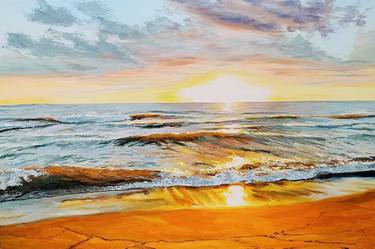Original Beach Paintings by Mantas Naulickas