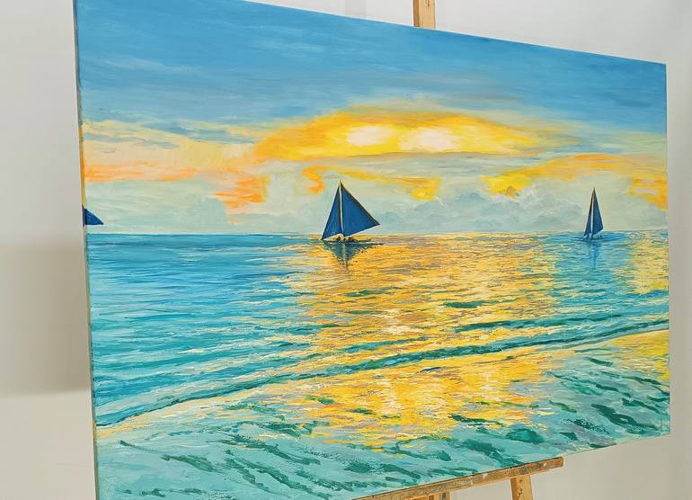 Original Seascape Painting by Mantas Naulickas