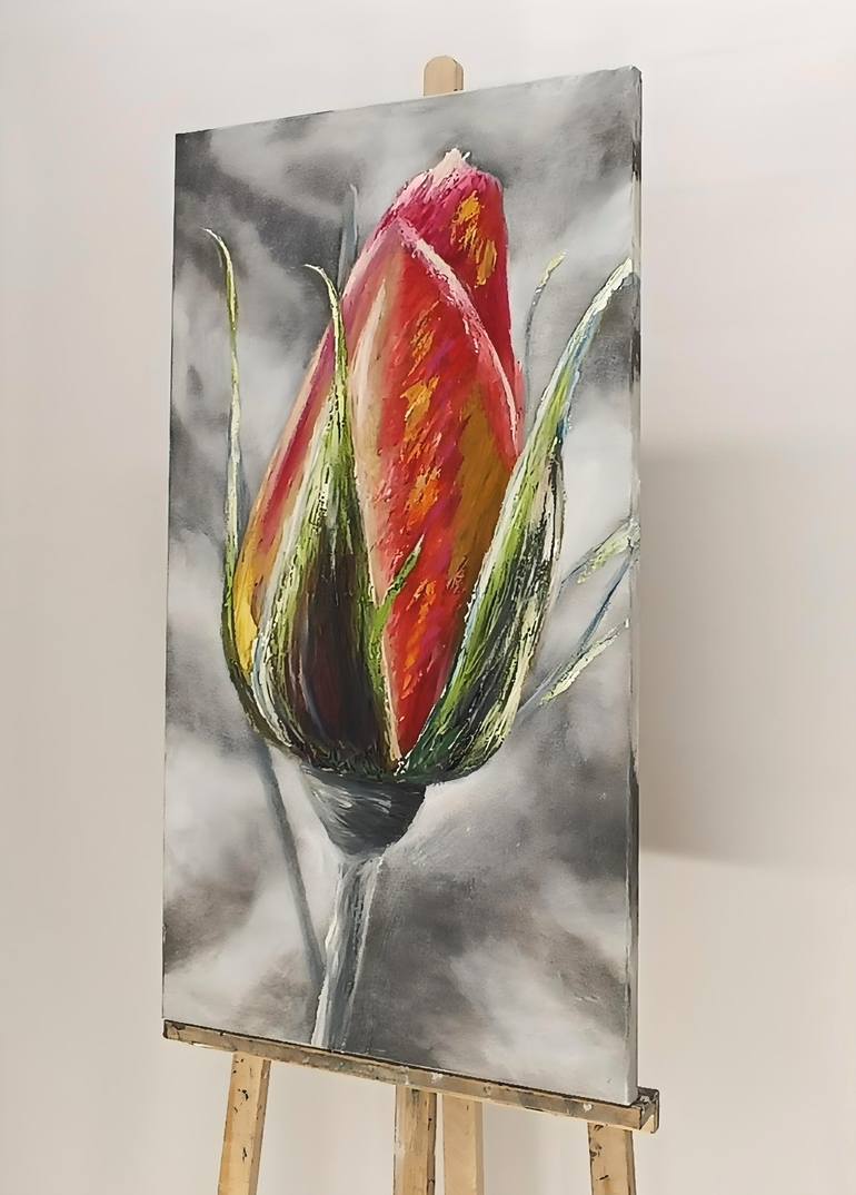 Original Contemporary Floral Painting by Mantas Naulickas