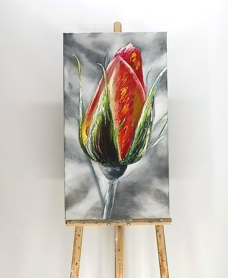 Original Contemporary Floral Painting by Mantas Naulickas