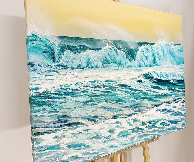 Original Contemporary Seascape Painting by Mantas Naulickas
