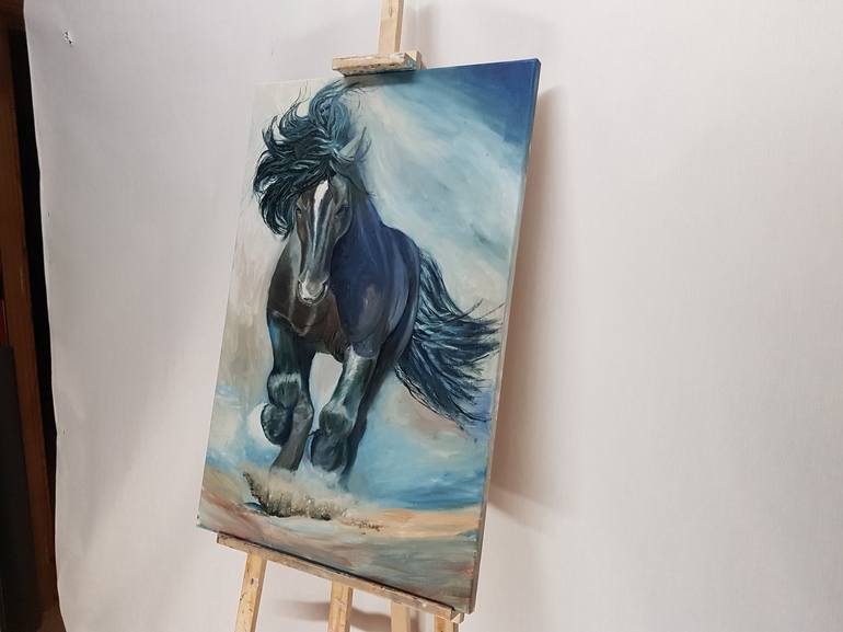 Original Fine Art Animal Painting by Mantas Naulickas