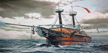 Print of Fine Art Ship Paintings by Mantas Naulickas