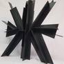 Star
Inspired by industrial steel construction Star is meant to to resemble the joinery and connections in a steel structure.
11G Hot Rolled Steel.
Black patina finished with natural coating.
Made for Indoor display.