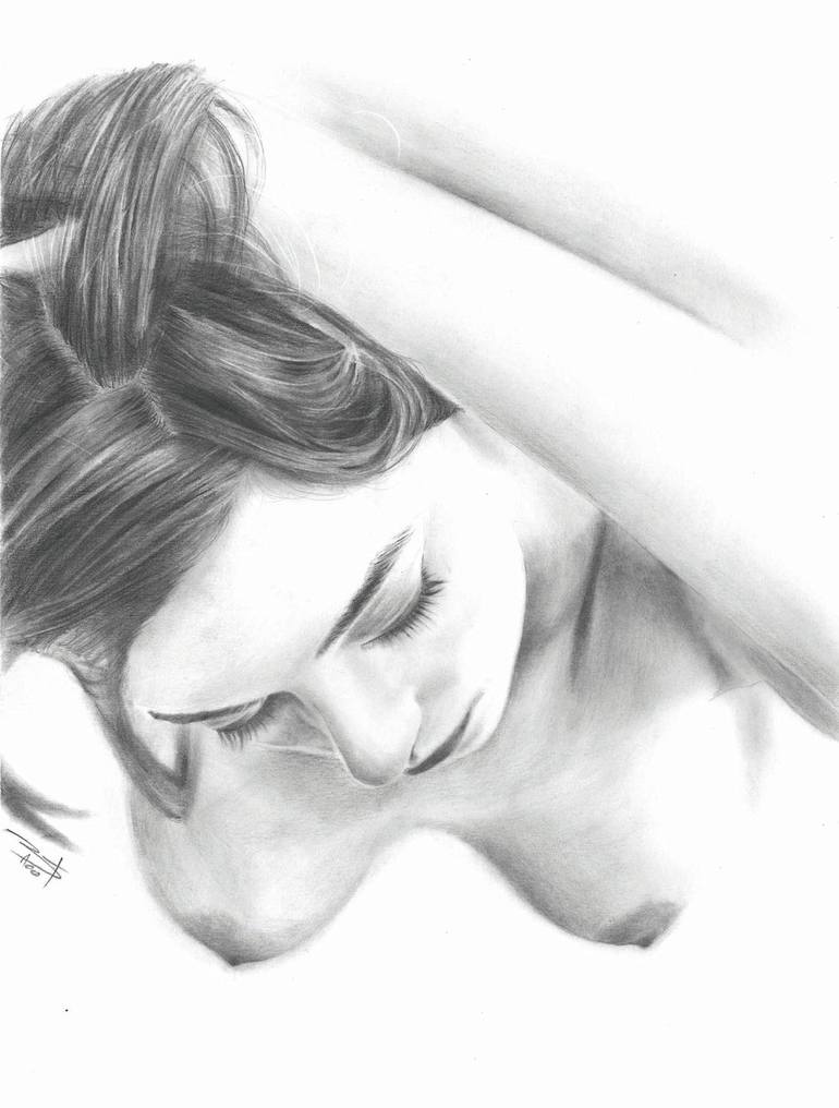 Original Realism Erotic Drawings by Isiah Johnson
