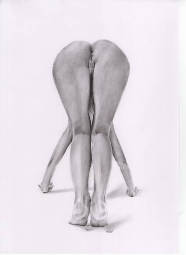 Original Figurative Nude Drawing by Isiah Johnson